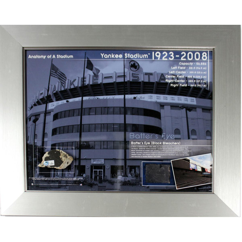 Anatomy of Yankee Stadium - Black 11x14 Framed Collage