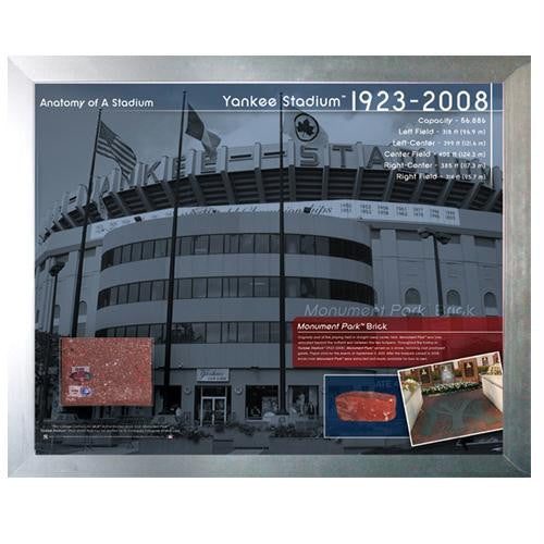 Anatomy of Yankee Stadium - Brick 11x14 Framed Collage