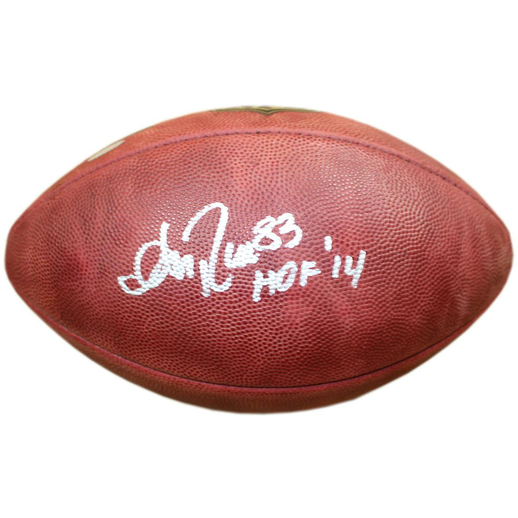 Andre Reed Signed NFL Duke Football w HOF 14 Insc.