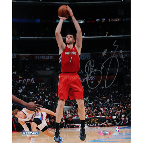 Andrea Bargnani Toronto Raptors Jump Shot Signed 8x10 Photo (Getty 158094072)