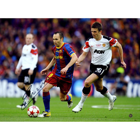 Andres Iniesta Signed Champions League Final 2011 12x16 Photo (Icons Auth & Third Party Holo)