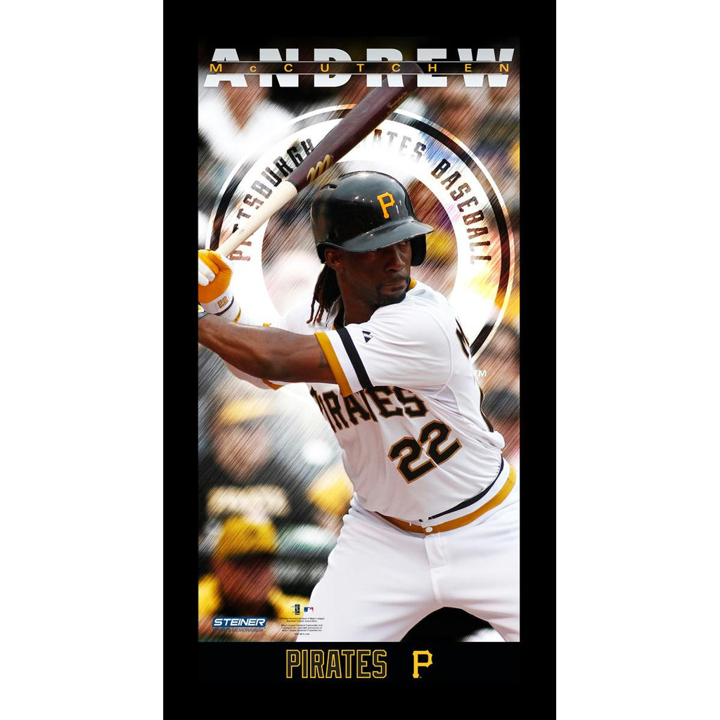 Andrew McCutchen Pittsburgh Pirates Player Profile Wall Art 9.5x19 Framed Photo