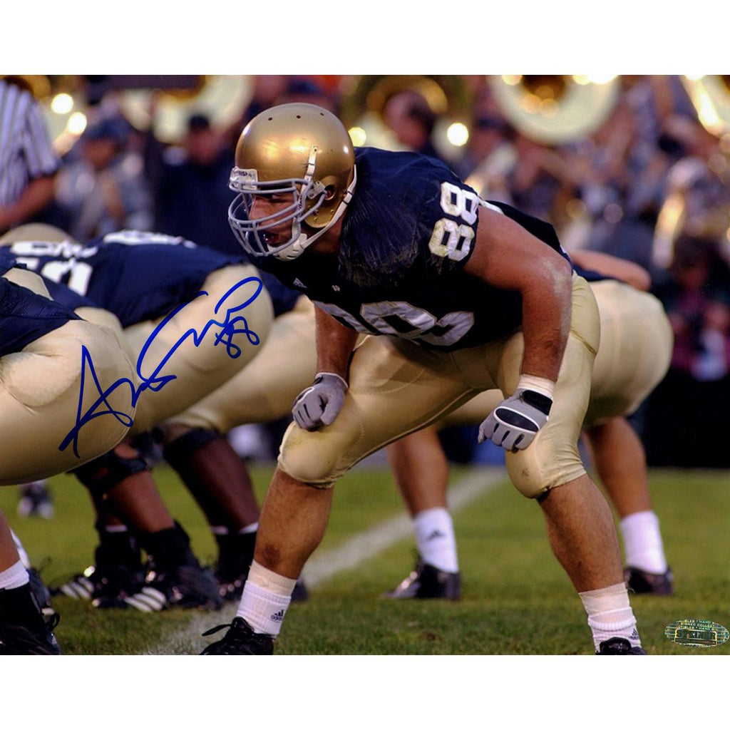 Anthony Fasano Notre Dame At Line of Scrimage Horizontal 8x10 Photo