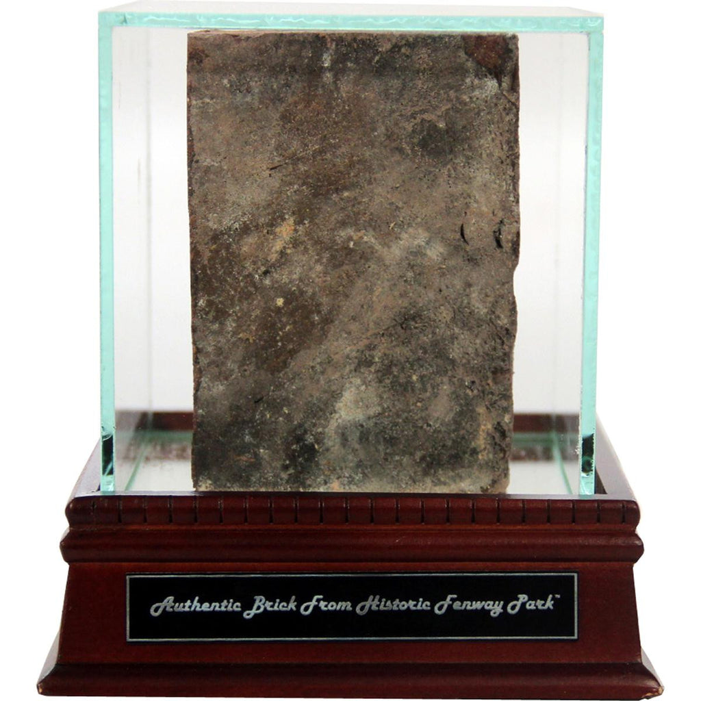 Authentic Piece of Fenway Park Brick with Single Glass Case and Nameplate