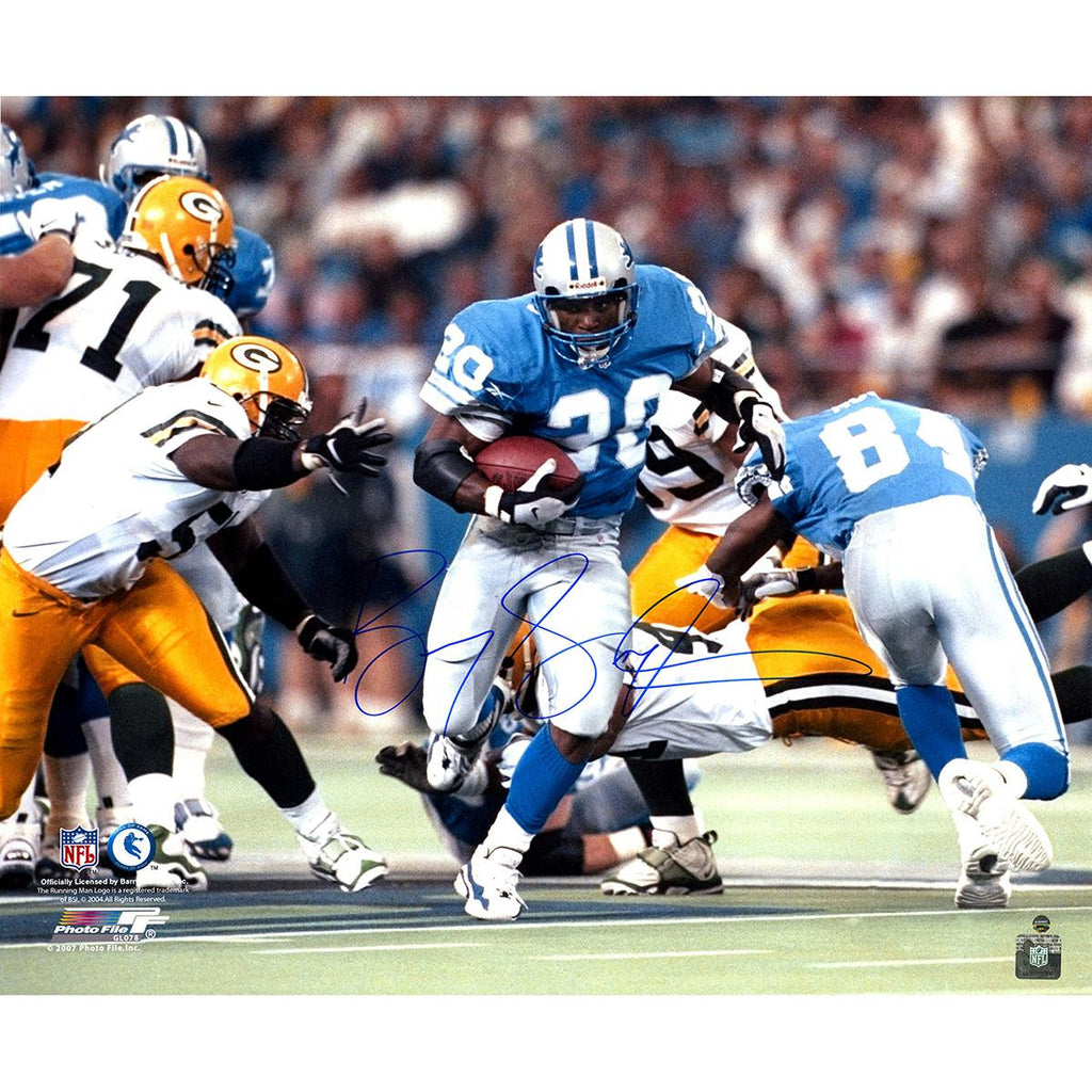 Barry Sanders Signed Running Horizontal 18x24 Photo