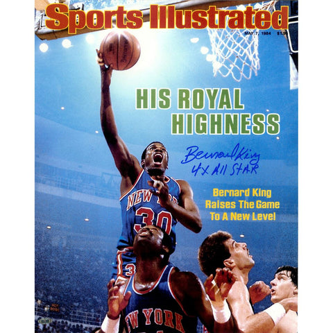 Bernard King Signed Sports Illustrated 16x20 Photo w 4x All StarInsc