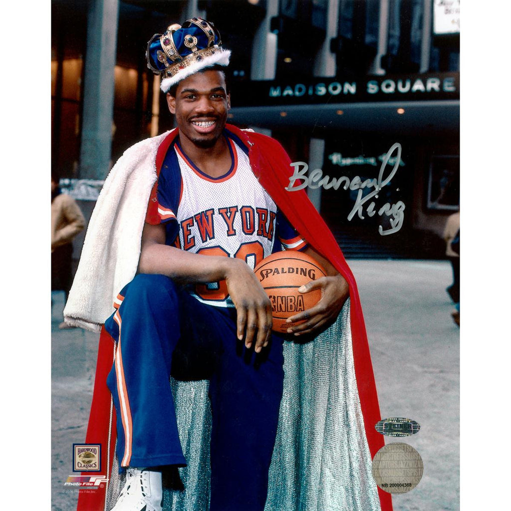 Bernard King With Crown in Front of the Garden Vertical 8x10 Photo