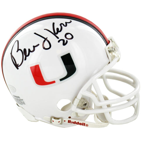 Bernie Kosar Signed University of Miami Replica Mini Helmet