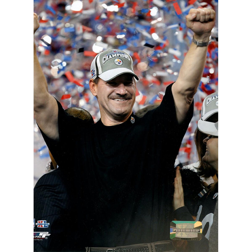 Bill Cowher Super Bowl Celebration 8x10 Photograph (PF)