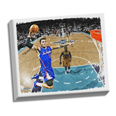 Blake Griffin Dunk Stretched 22x26 Canvas