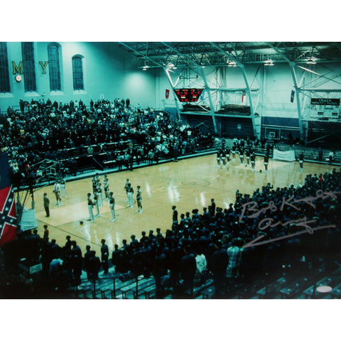 Bob Knight at the Gym Signed 16x20 Photo w Army insc