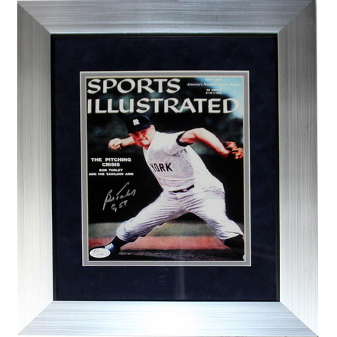 Bob Turley Signed Sports Illustrated Cover 8x10 Vertical Photo w Cy 58 insc (JSA)