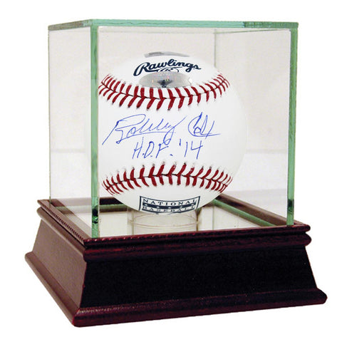 Bobby Cox Signed HOF Logo Baseball w HOF 14 insc (MLB Auth)