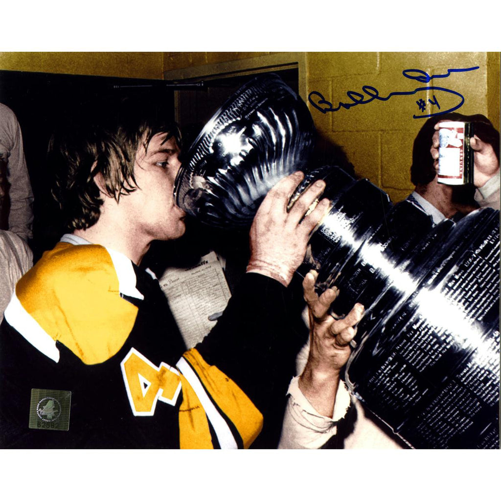 Bobby Orr Boston Bruins Signed Stanley Cup Drink 8x10 Photo: GNR COA