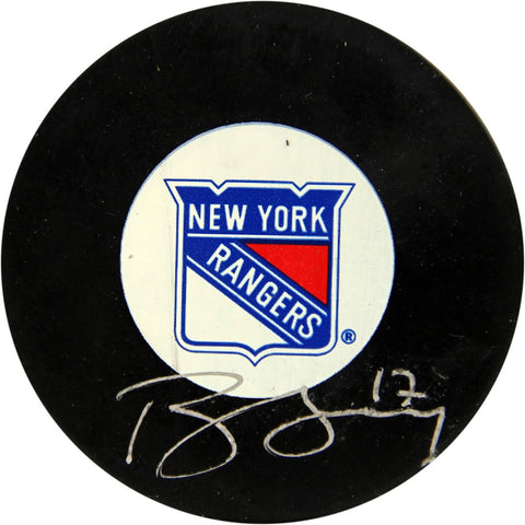 Brandon Dubinsky Rangers Autograph Puck