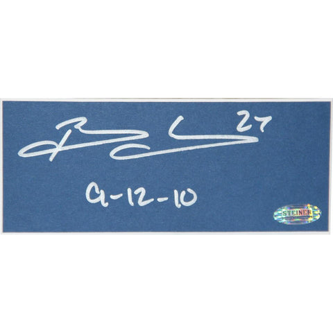 Brandon Jacobs Autographed Chit w 9-12-10 Insc.