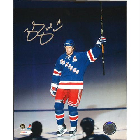 Brendan Shanahan Autographed Salute The New York Crowd 8x10 Photograph