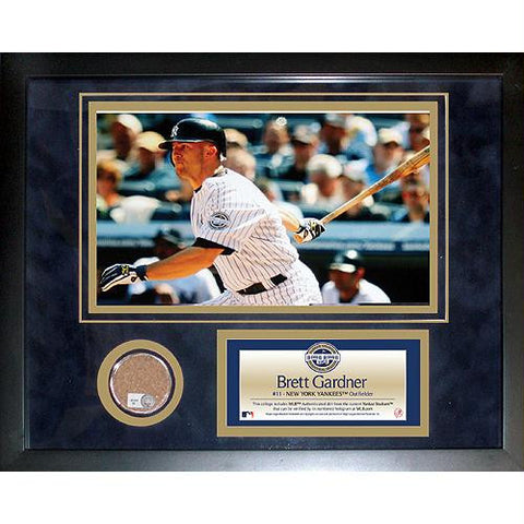 Brett Gardner 2009 Yankees Mini Dirt Collage