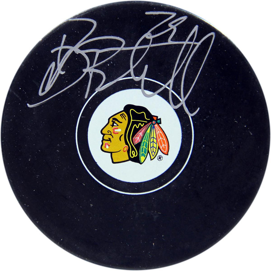 Bryan Bickell Signed Chicago Blackhawks Logo Puck