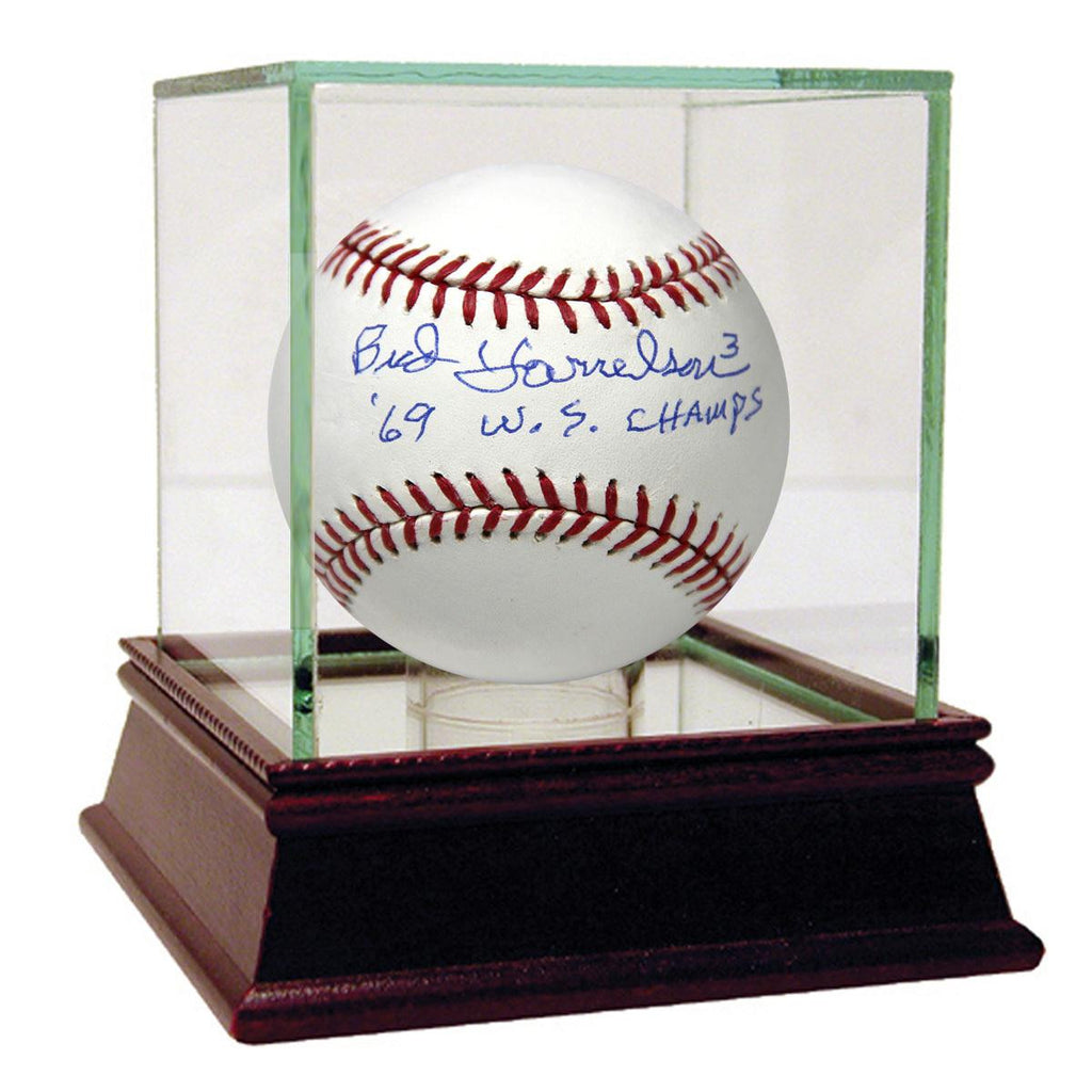 Bud Harrelson Signed MLB Baseball w 69 W.S Champs Insc