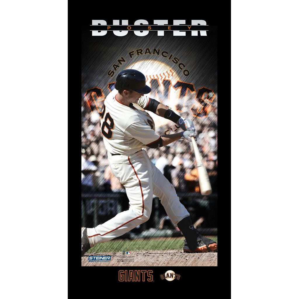 Buster Posey San Francisco Giants Player Profile Wall Art 9.5x19 Framed Photo