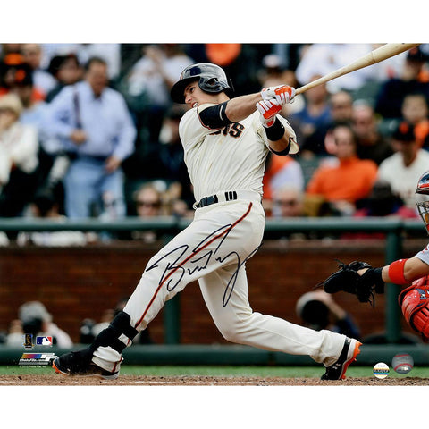 Buster Posey Signed San Francisco Giants Horizontal Swinging 16x20 Photo (LOJO Auth)