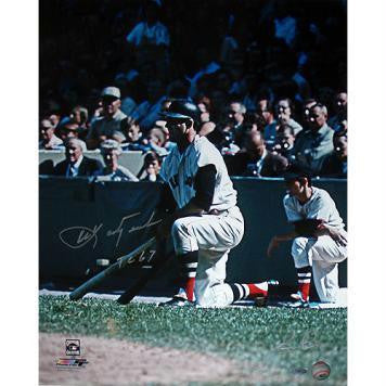 Carl Yastrzemski Kneeling Vertical 16x20 Photo w TC 67 Signed by Photographer Ken Regan