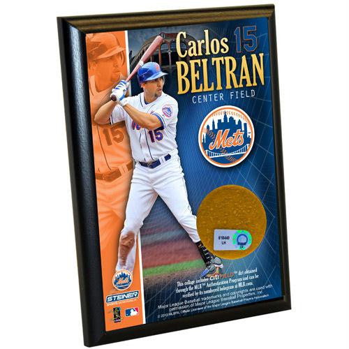 Carlos Beltran Mets 4x6 Dirt Plaque