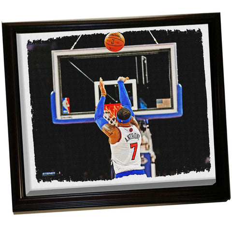 Carmelo Anthony Framed Stretched 32X40 Canvas