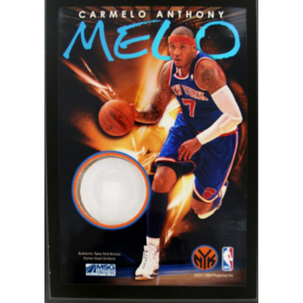 Carmelo Anthony New York Knicks 4x6 JerseyShort Plaque