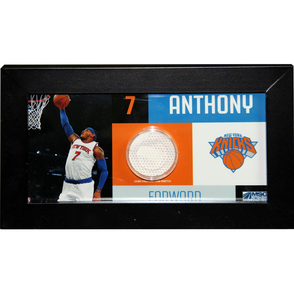 Carmelo Anthony Player Collage 4x8 Framed Photo w Game Used Uniform