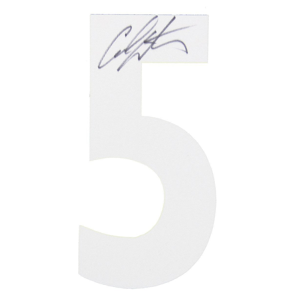 Carmelo Anthony Signed White 5 Jersey Number