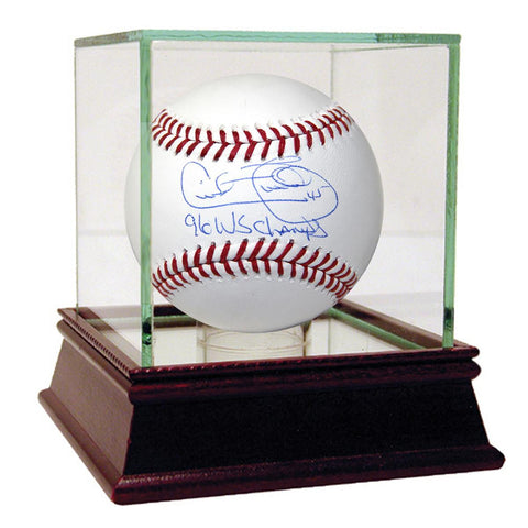 Cecil Fielder Signed 1996 World Series Baseball w 96 WS Champs Insc