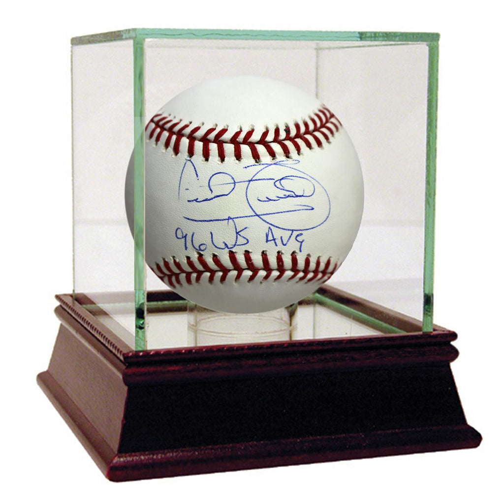 Cecil Fielder Signed MLB Baseball w 96 WS Avg insc