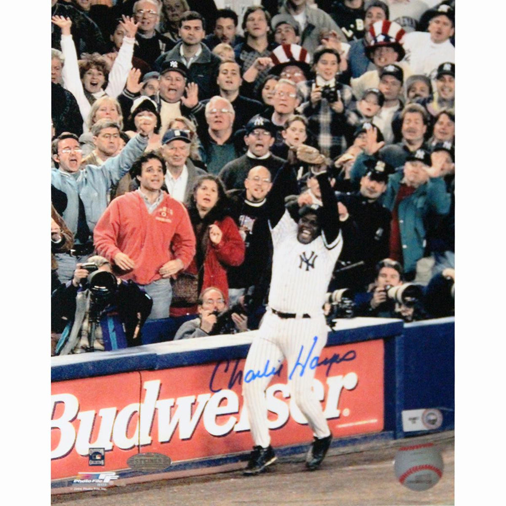 Charlie Hayes Signed 1996 WS Final Out Signed 8x10 Photo