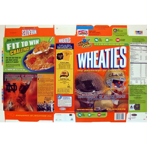 Charlie Weis 2006 Notre Dame Wheaties Box