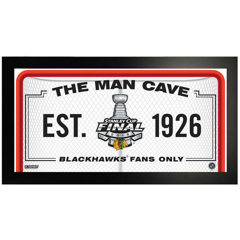 Chicago Blackhawks Stanley Cup Finals Man Cave 10x20 Framed Photo