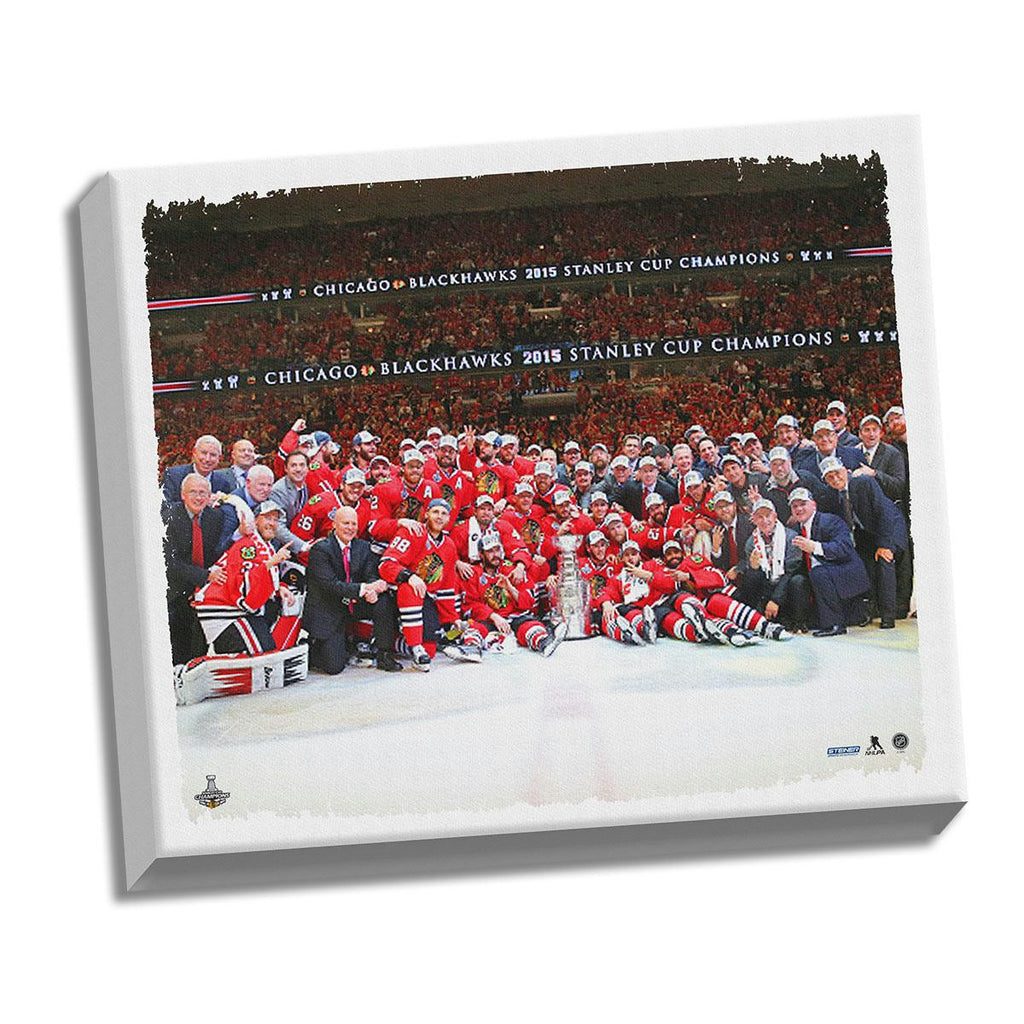 Chicago Blackhawks Stanley Cup Team Celebration 22x26 Canvas