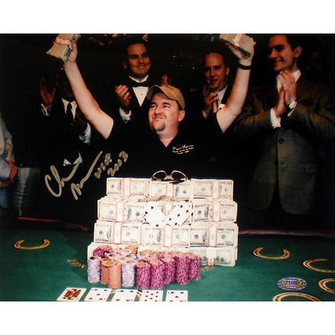 Chris Moneymaker Autographed 8X10