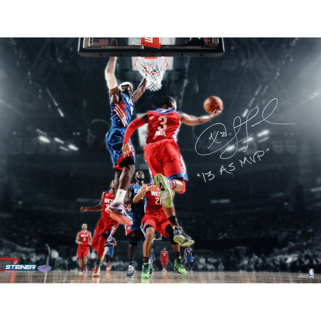 Chris Paul Los Angeles Clippers 2013 All-Star Game Signed 16x20 Photo w 2013 AS MVP Insc.