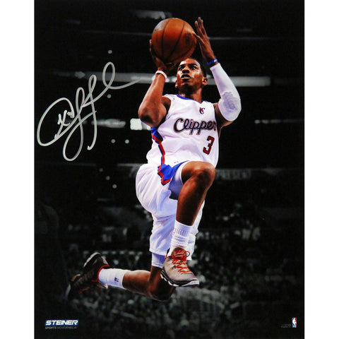 Chris Paul Los Angeles Clippers Layup Against Los Angeles Lakers Signed Vertical 8x10 Photo