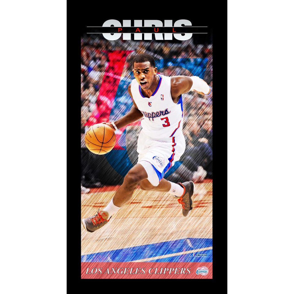 Chris Paul Los Angeles Clippers Player Profile Wall Art 9.5x19 Framed Photo