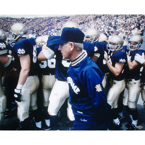 Chris Zorich With Lou Holtz 16x20 Photograph