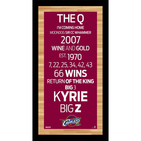 Cleveland Cavaliers Subway Sign Wall Art 9.5x19 Photo