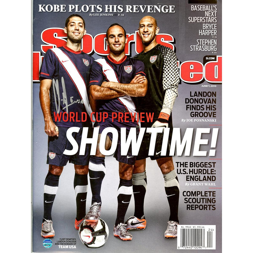 Clint Dempsey signed 672010 Showtime Sports Illustrated Magazine