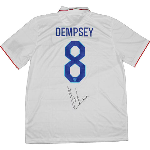 Clint Dempsey Signed Replica White Team USA jersey