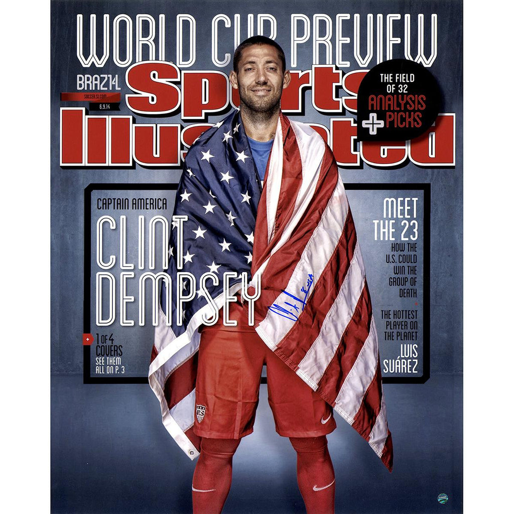 Clint Dempsey Signed USA Soccer Sports Illustrated 16x20 Photo