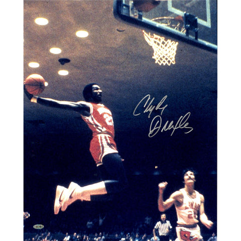 Clyde Drexler Air Dunk Signed 16x20 Photo (Getty 180318472)