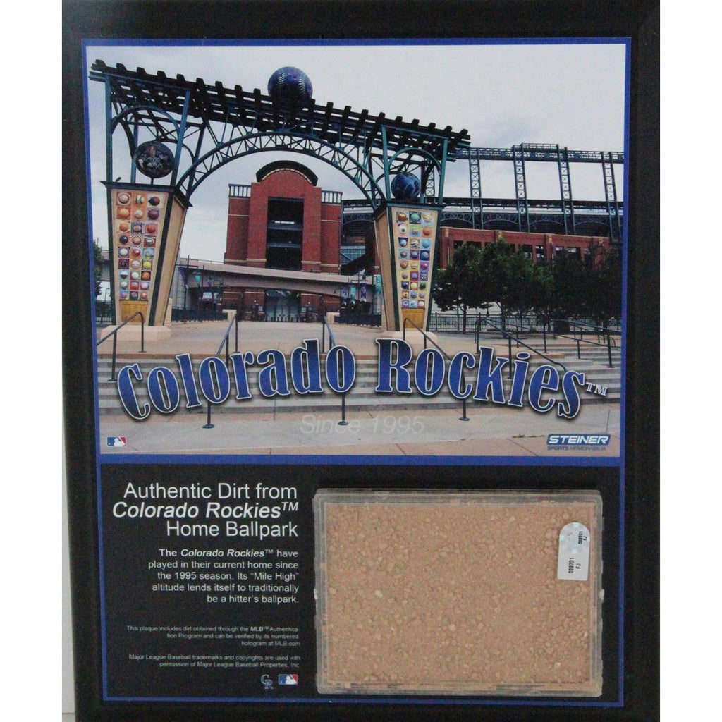 Coors Field 8x10 Dirt Plaque