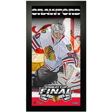 Corey Crawford Stanley Cup Finals Player Profile 10x20 Collage